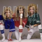 04-04-1985 Star Sisters, Patricia Paay, Yvonne Keeley and Ingrid Ferdinandusse at studio in Amsterdam.

[keywords]Posed, Full Length, Eyecontact, American Football, Singers[/keywords]